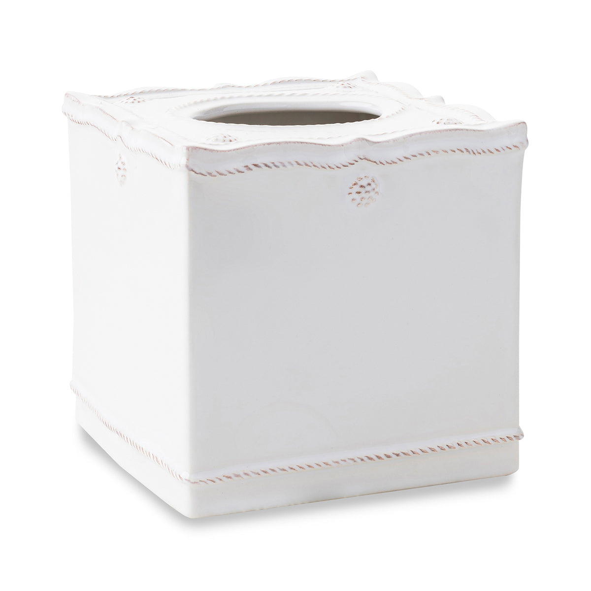 Bright, fresh and classic, our elegant tissue box cover, bedecked in our iconic Berry & Thread motif looks chic in your bedroom, bathroom or deskside.  