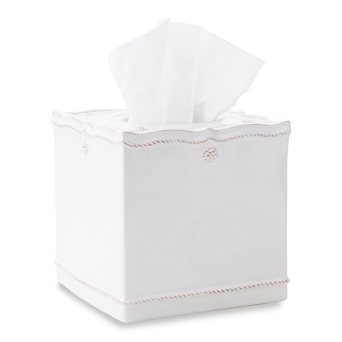 Berry & Thread Tissue Box Cover - Whitewash – Juliska