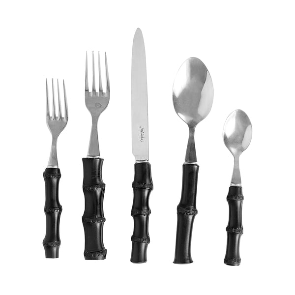Bamboo 5pc Place Setting in Black | Juliska