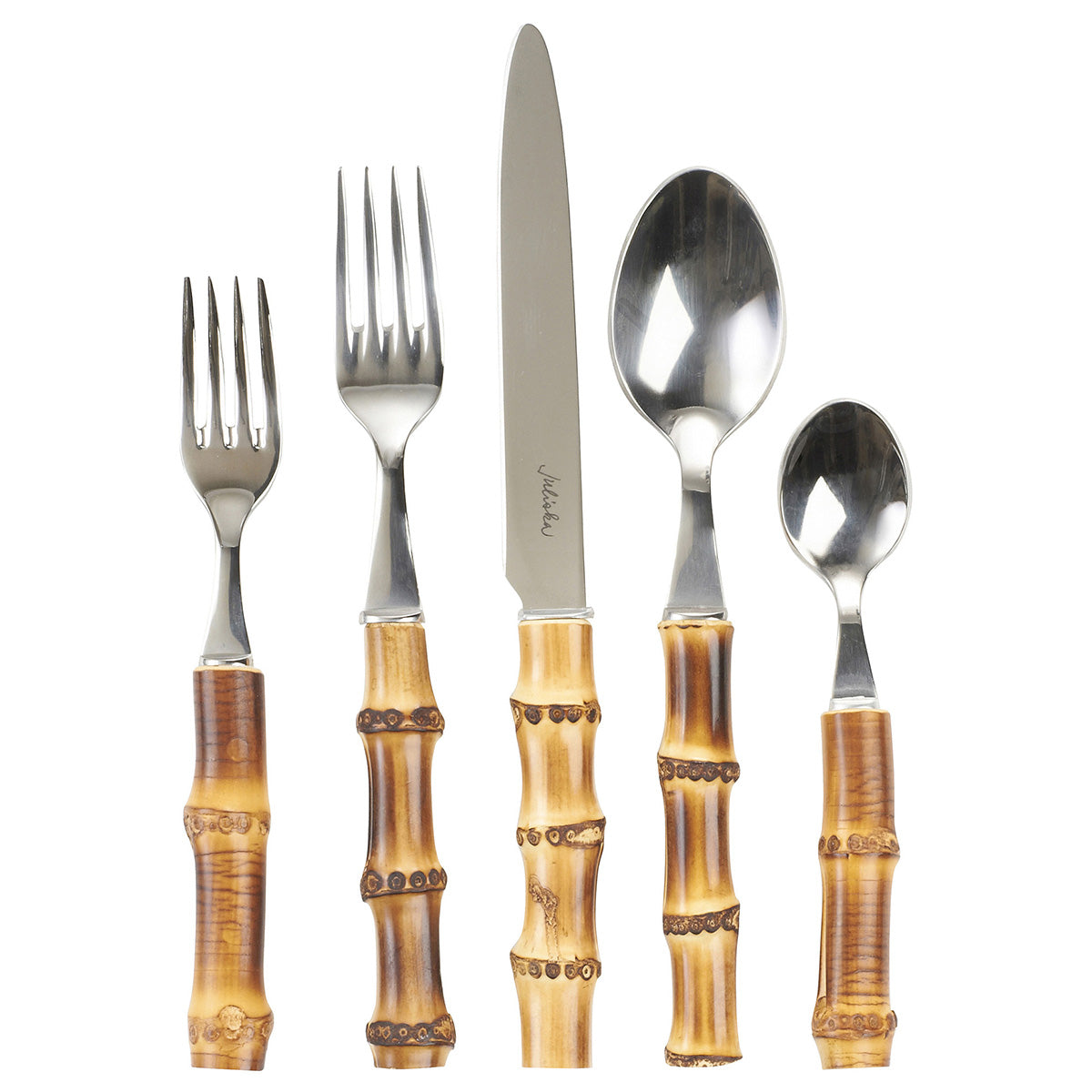From our Bamboo Collection- A timeless classic, natural bamboo sets a warmly sophisticated table with international flair, while gleaming stainless steel provides modern functionality.