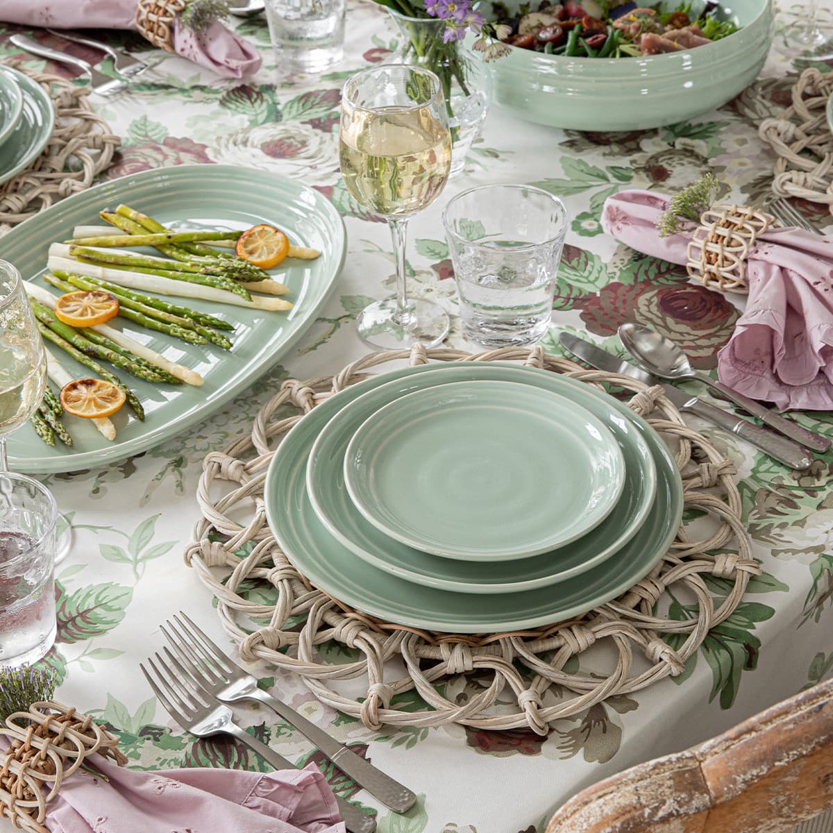 other - マダマダ 23SS グッドラックペイズリージャカードボレロ 七分袖 グリーン Provence Rattan Placemat - Whitewash – Juliska