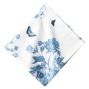 Our wildly beautiful floral in chambray-blue hues depicts our beloved Field of Flowers pattern. This napkin will add a charming touch to any tablesetting.