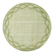 Inspired by the formal gardens of Paris, our Tuileries Garden placemat encircles your place setting with a delicate embroidered edge. The soft and subtle weave of our pistachio foundation piece lets your table take center stage.