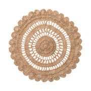 Intricately woven Abaca twine and a beautifully scalloped rim is elegant yet laid back - making this placemat ideal for casual al fresco lunches to dinner party table settings. 