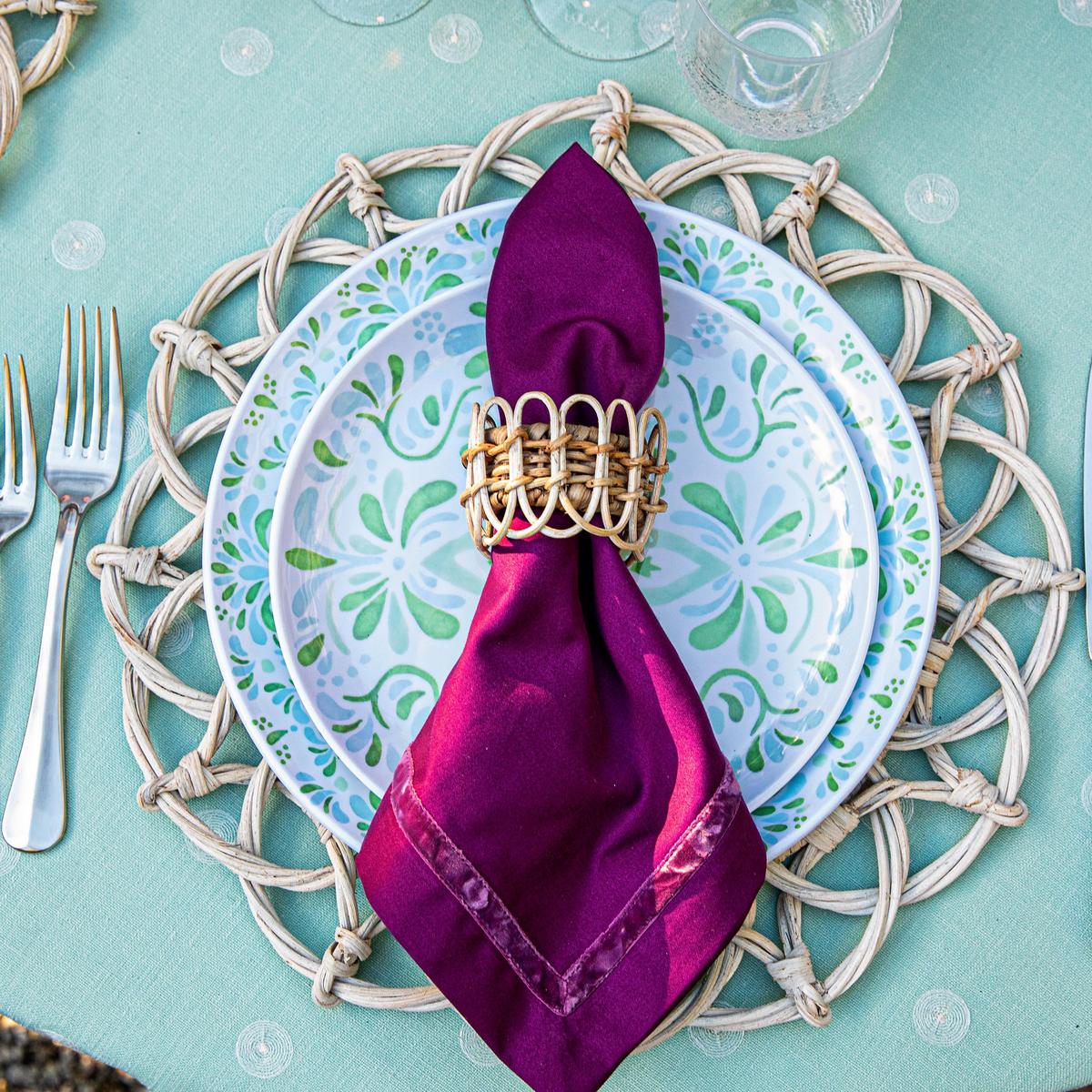 Provence Rattan Napkin Ring - Whitewash – Shop Juliska