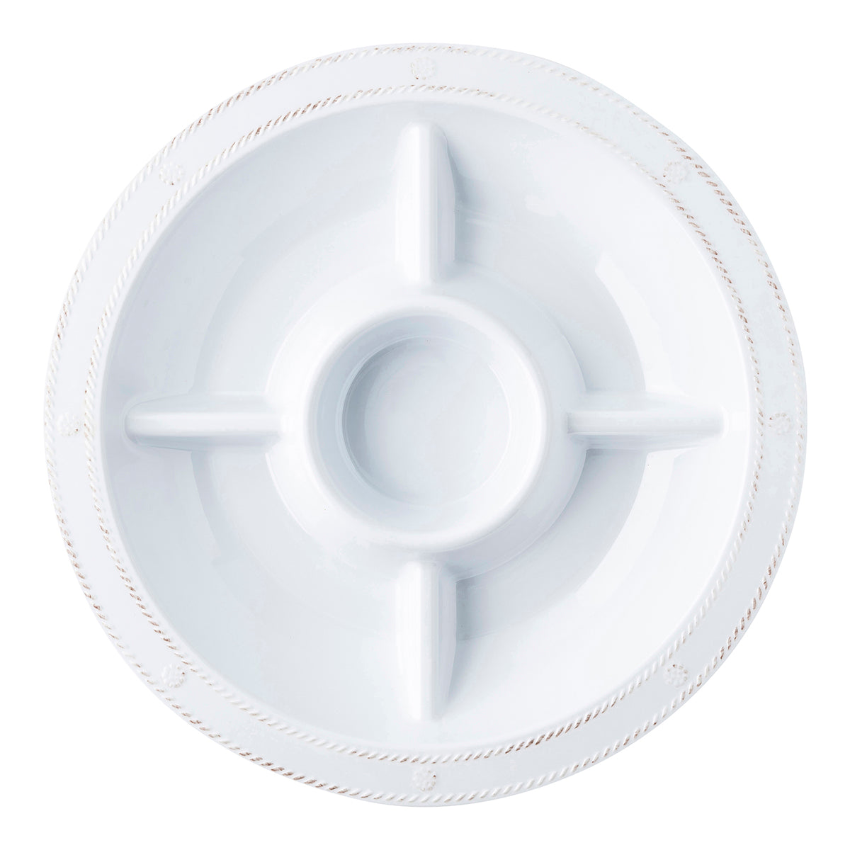 Berry & Thread Melamine 15 in Crudité Platter - Whitewash – Juliska