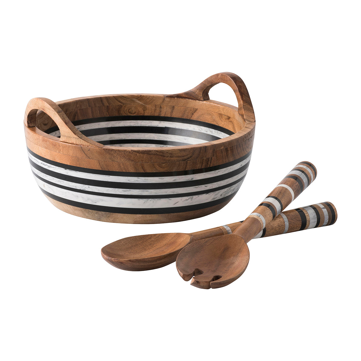 Stonewood Stripe 11 in Round Handled Bowl – Juliska