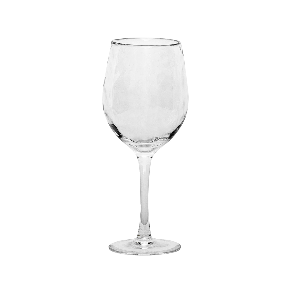 This subtly shimmering and stemless wine glass is crafted of sturdy mouth-blown glass to celebrate life's simple pleasures every day.