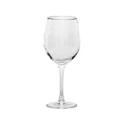 This subtly shimmering and stemless wine glass is crafted of sturdy mouth-blown glass to celebrate life's simple pleasures every day.