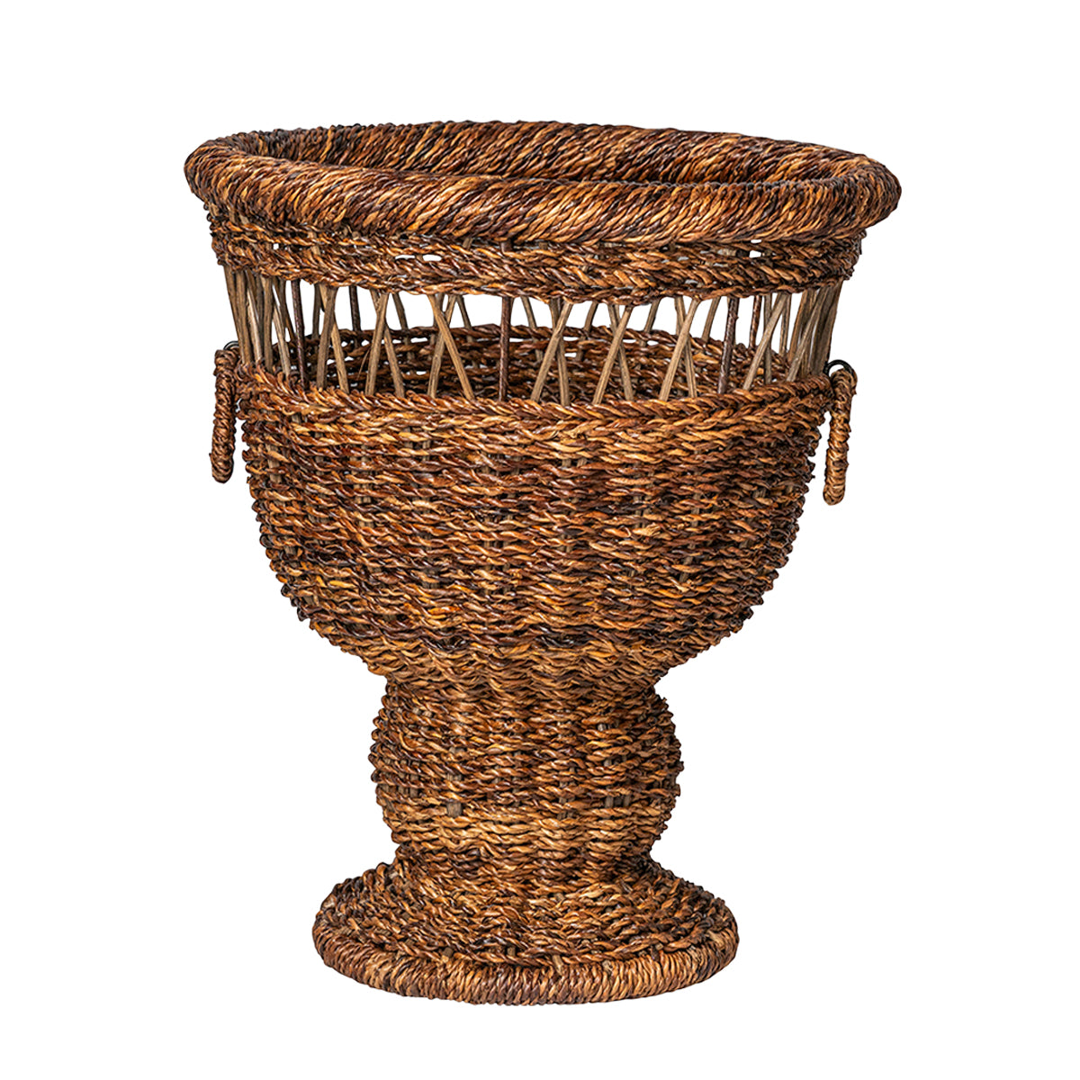 Inspired by the idyllic woods of Devon, England, we designed this dramatic urn rooted in a classic silhouette and featuring intricately handwoven willow branches. Fill with plants or flowers for a naturally beautiful effect that thrives anywhere. 