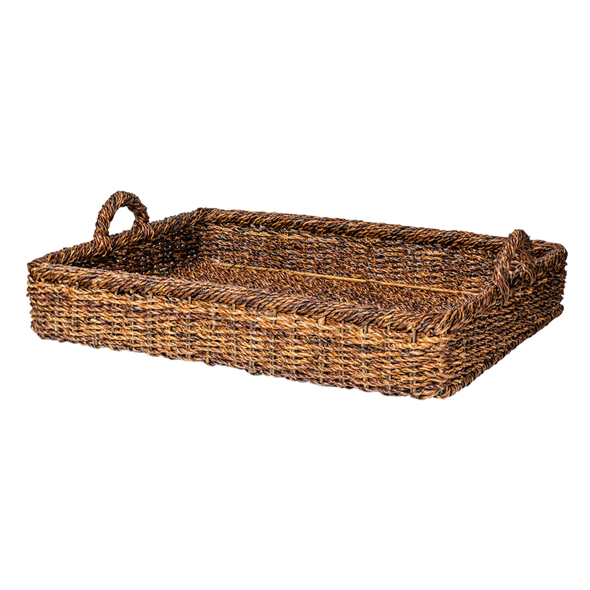 Inspired by the idyllic woods of Devon, England, this intricately woven tray is as versatile as it is naturally beautiful. Generously sized to serve drinks on the patio or s’mores amongst the fireflies - we also adore displaying it on an ottoman at the hearth for tea things, books, or fireside supper. 