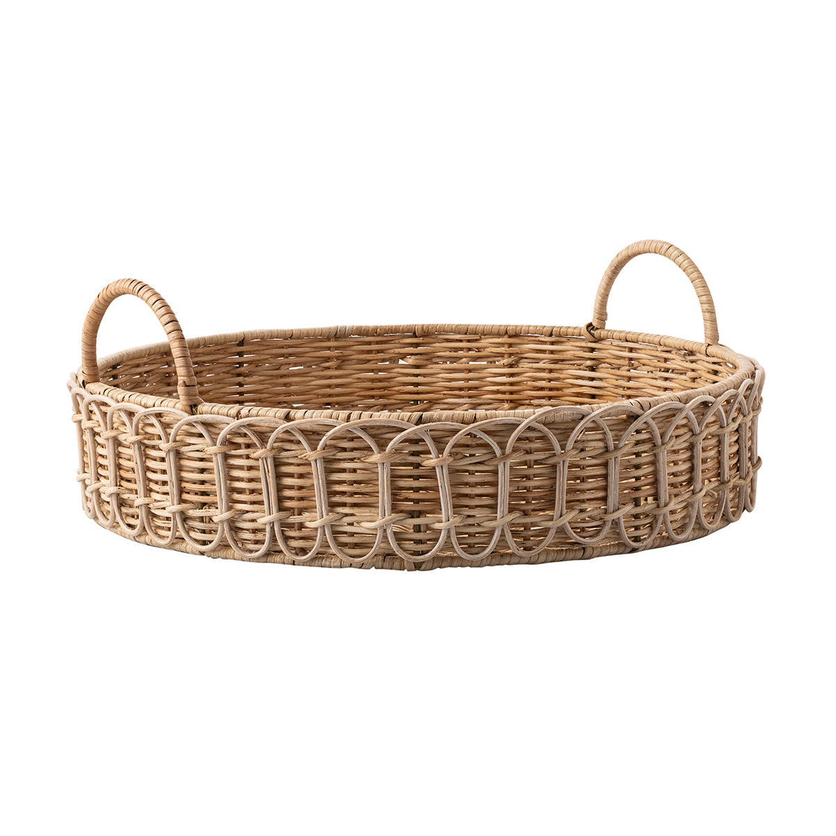 Infinitely useful and naturally beautiful, pile delicious things onto our handwoven rattan tray and serve up style, structure, and an effortlessly tidy look - wherever you set the scene.
