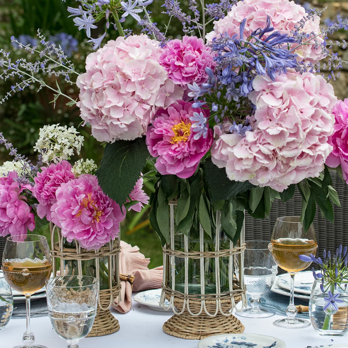 Provence Rattan Hurricane - Whitewash - Medium | Juliska – Shop