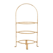A staple piece for entertaining, this three-tiered plate server in rattan makes the most of any tablescape or buffet with stylish functionality. Fabulous for everything from upscale brunch to casual barbecue, this versatile piece is neutral, textural, and effortlessly elegant, every time. Pairs with all Juliska dinner plates.  